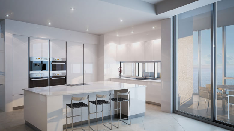 Kitchen at Porsche Residence