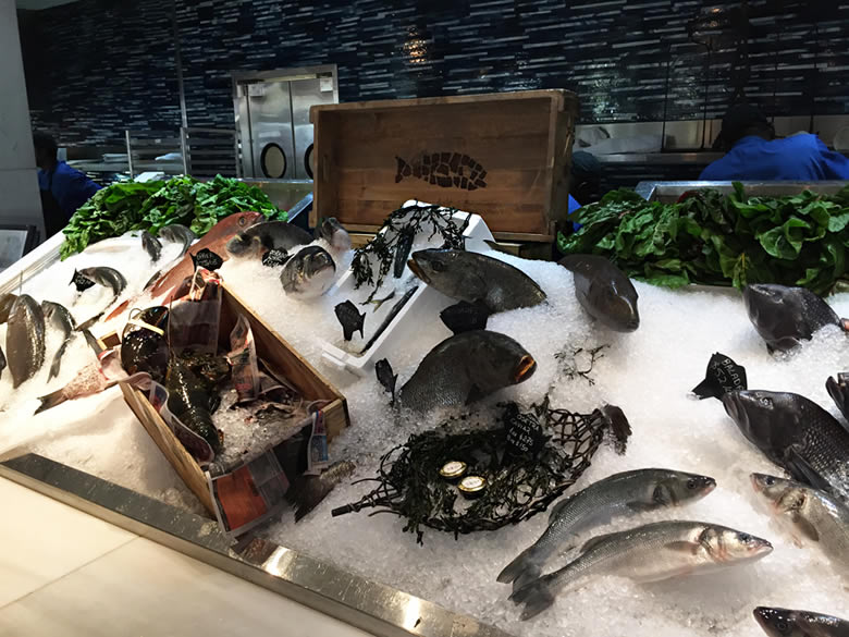 Milos Miami fresh fish counter