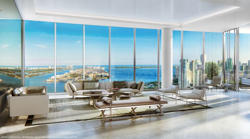 The Penthouse collection at Paramount in Miami World Center