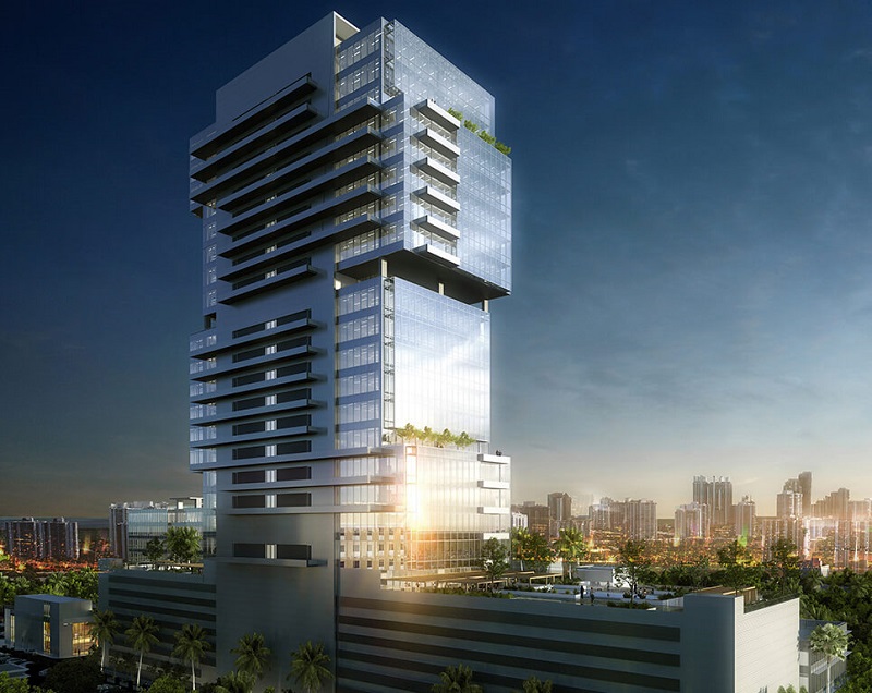 Optima Onyx Tower in Aventura tops out