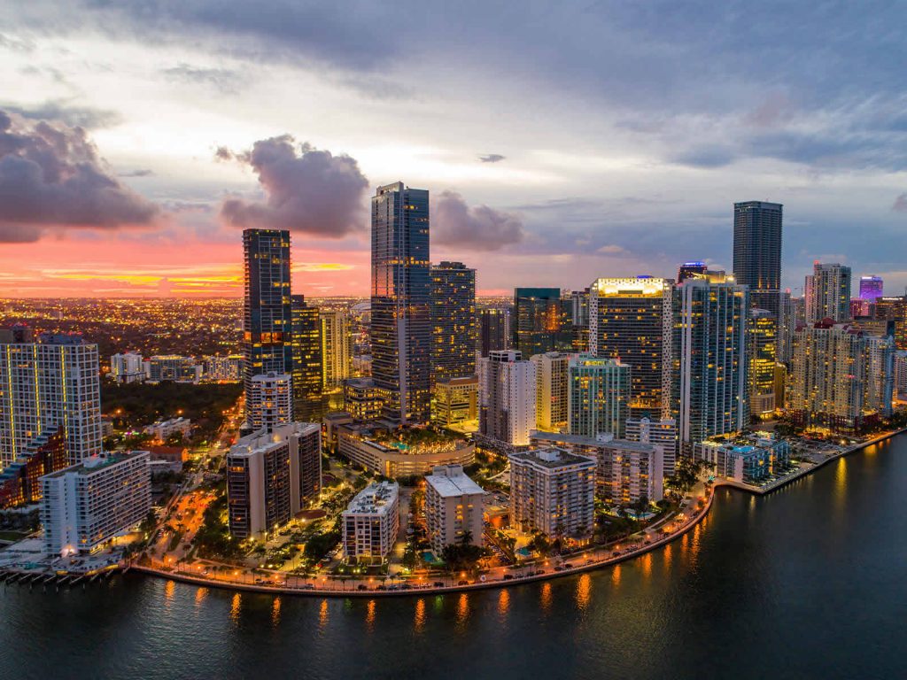 Miami's financial hub is very popular amongst newcomers
