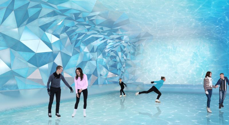 Ice Skating at the Estates at Acqualina