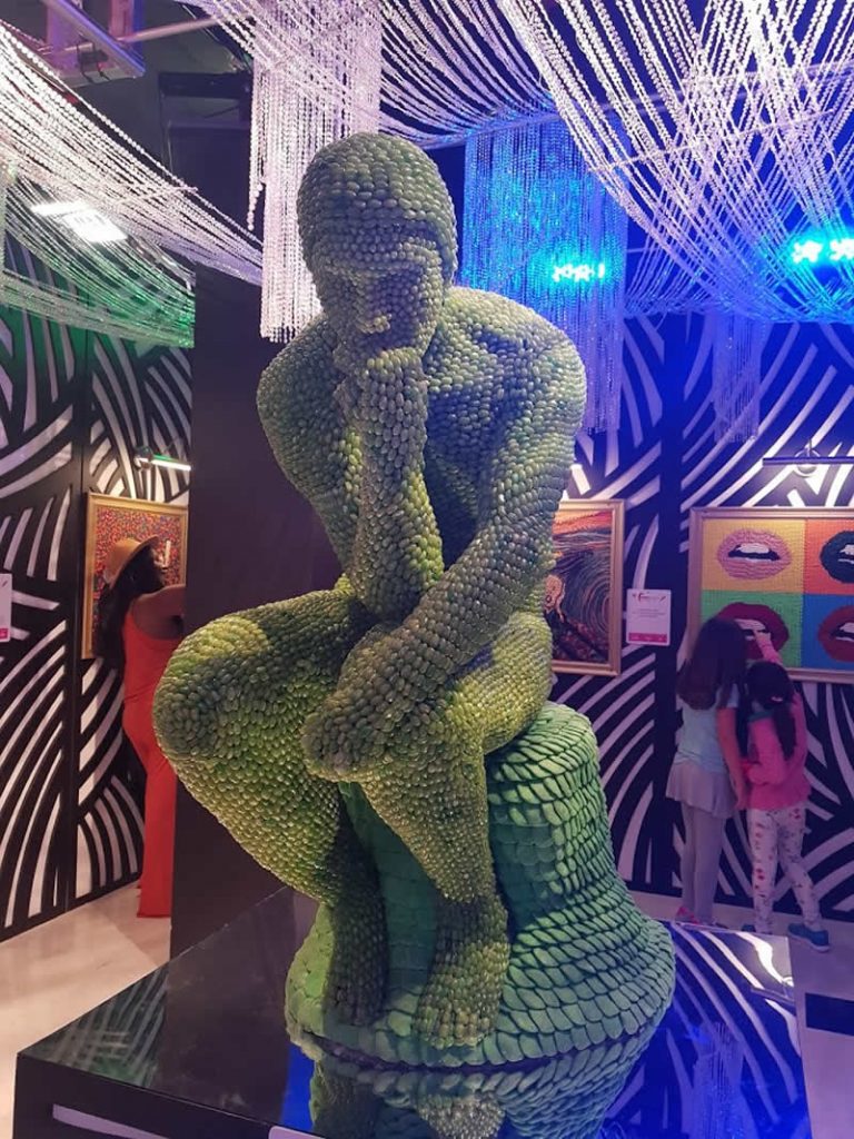 The Thinker at Candytopia Miami