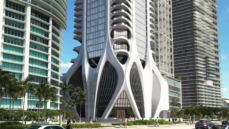 Zaha Hadid's One Thousand Museum Miami tower officially completed