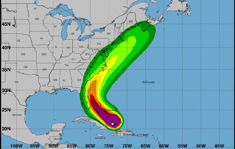 Storm Isaiah gains strength and becomes category 1 hurricane