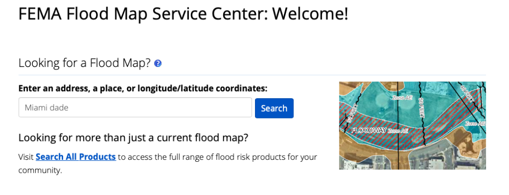Flood Zones in Miami Dade
