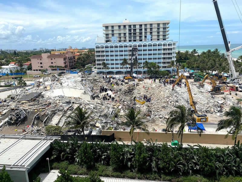 Champlain Towers: Surfside Collapse Not Yet Cleared